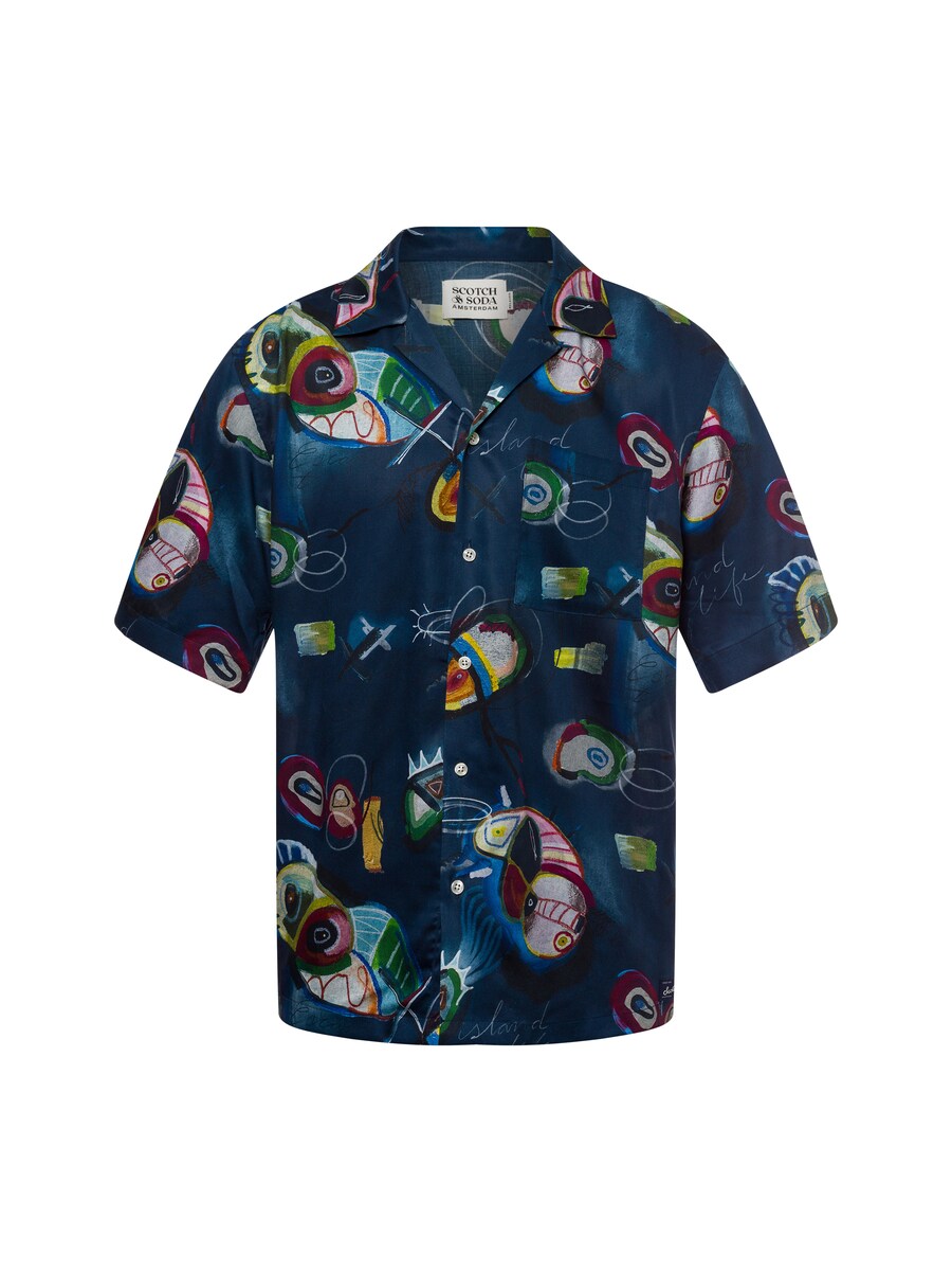 

Рубашка на пуговицах Comfort fit SCOTCH & SODA, цвет Blue/marine blue