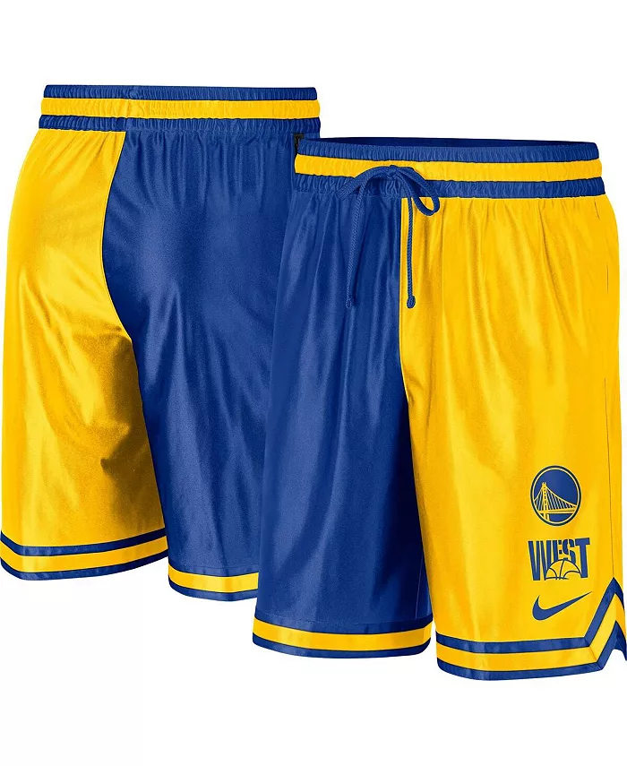 

Мужские шорты для игры Golden State Warriors Courtside Versus Force Split DNA Performance, цвет золотой Nike