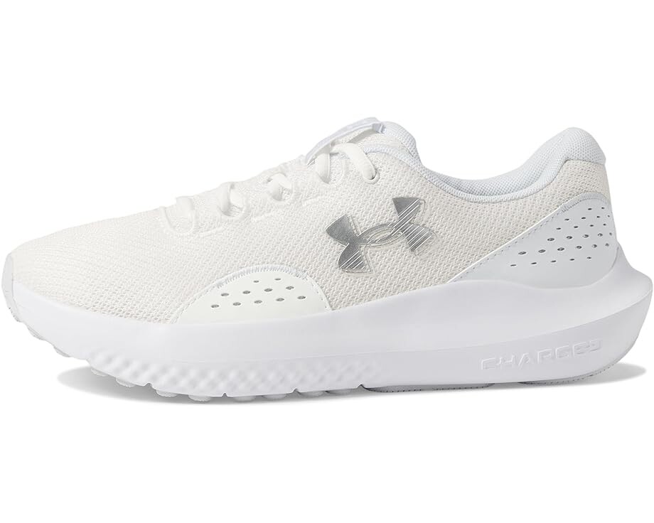 Кроссовки Under Armour Charged Surge 4, цвет White/Distant Gray/Metallic Silver — фото 4