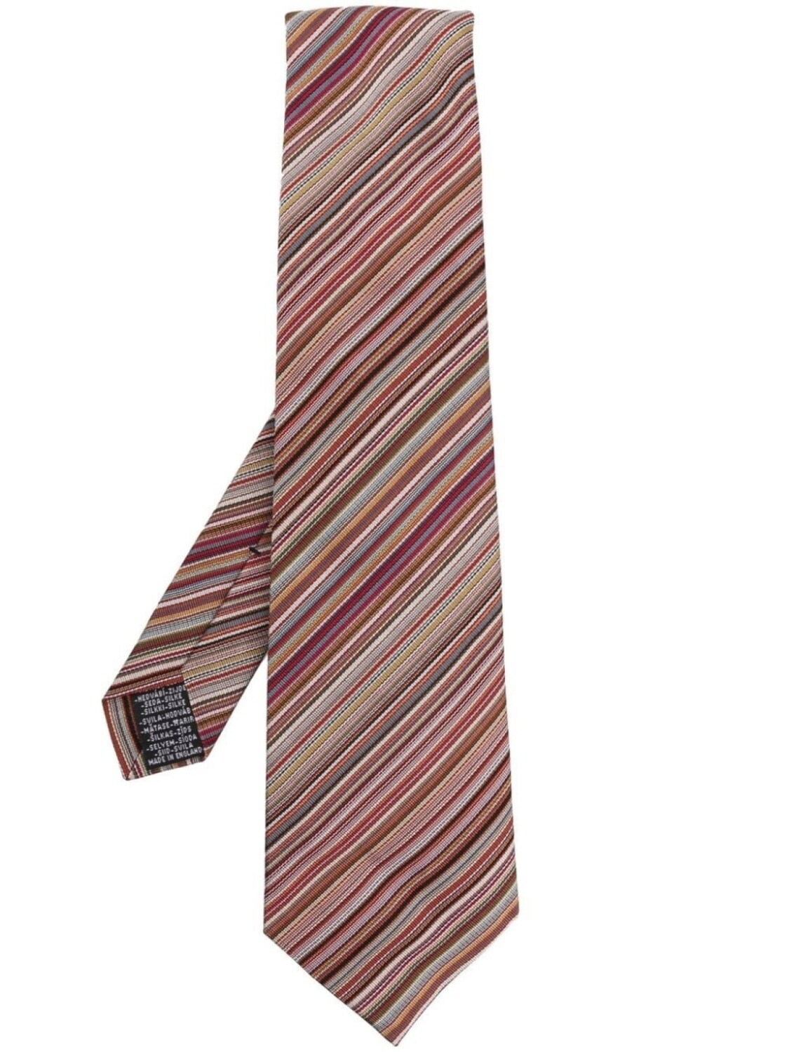 

Шелковый галстук в диагональную полоску Paul Smith, мультиколор