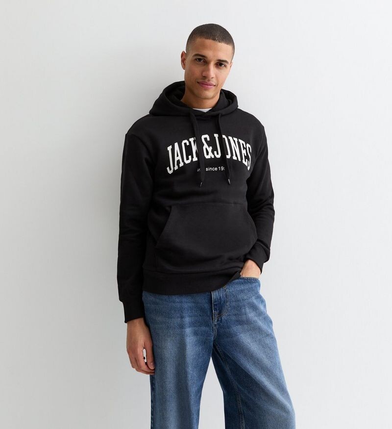 

Черная толстовка с логотипом Jack & Jones Jack & Jones, черный