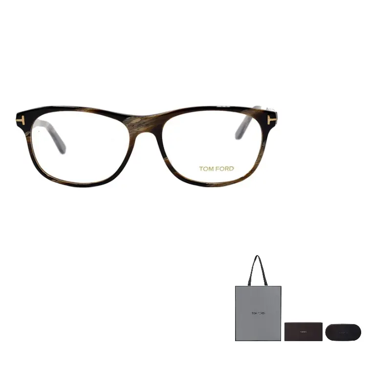 

TOM FORD TF Plate Frame Oval Оптические очки для мужчин, Marble Pattern