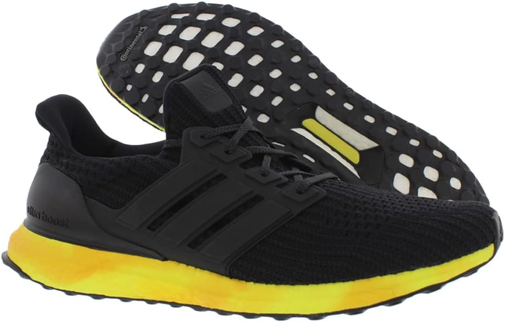 Мужские кроссовки Adidas Ultraboost, черный/желтый — фото 4
