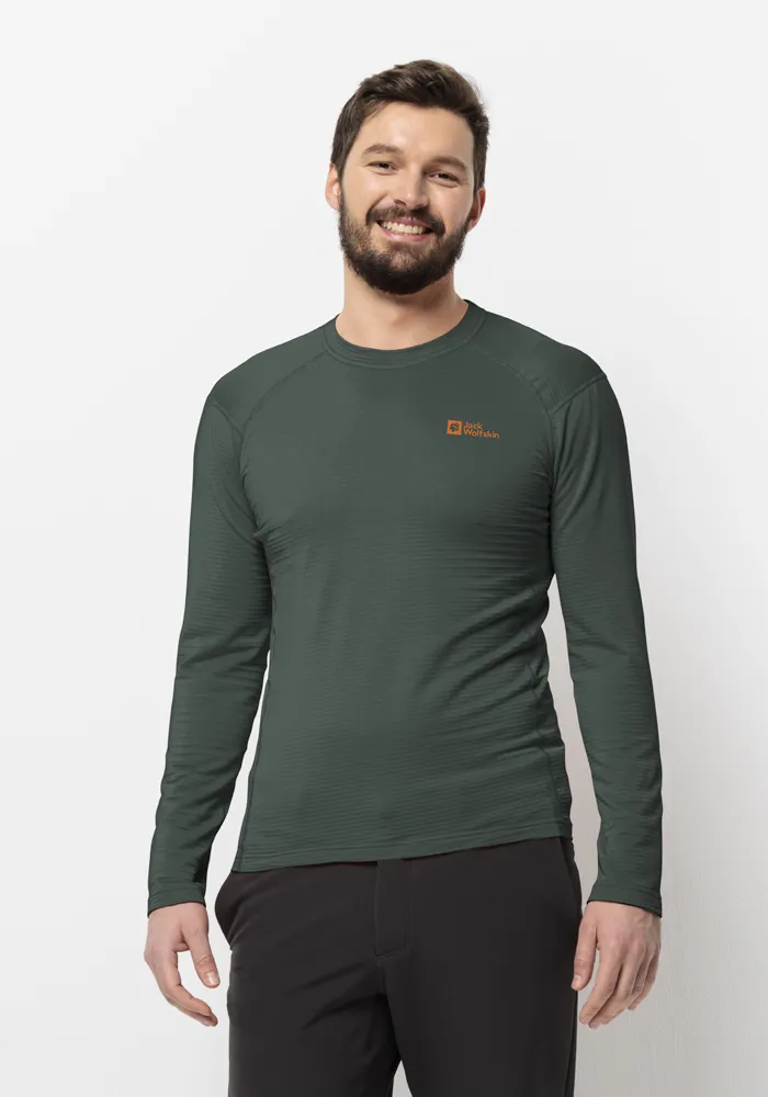 

Рубашка с длинными рукавами Jack Wolfskin "INFINITE L/S M", цвет Black-Olive
