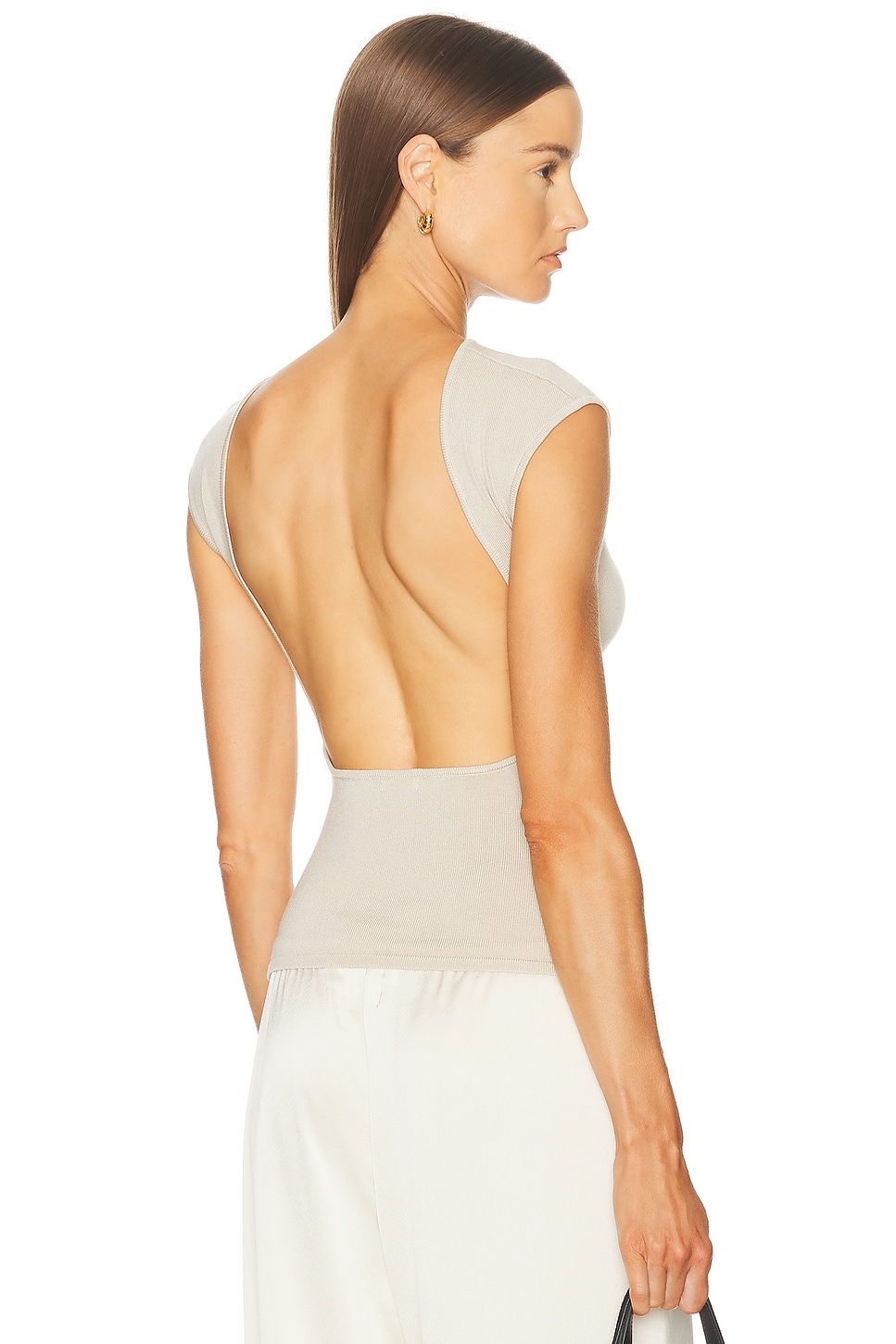 

Sculpted Ballet Knit Топ St. Agni, Cream