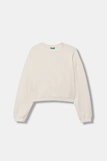 Худи детское из мягкого хлопка United Colors of Benetton, бежевый