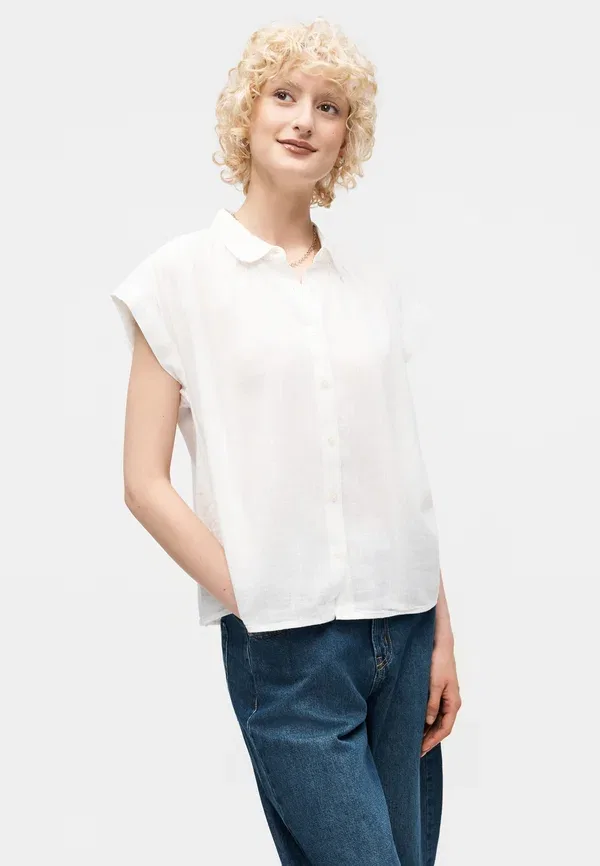 Шорты-джинсы с поясом-кулиской Gap vera denim, темно-синий деним — фото 4