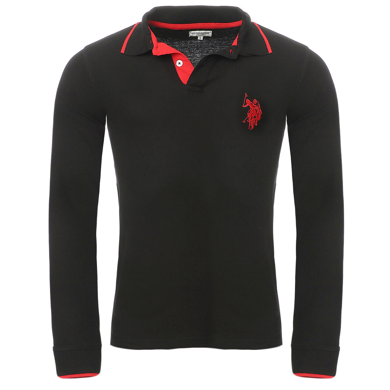 

Лонгслив U.S. Polo Assn. PoloShirt Langarm, черный