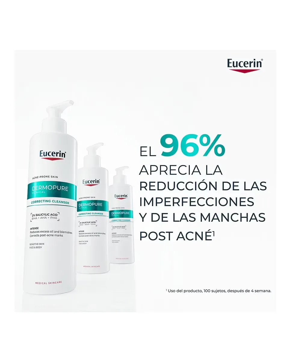 Гель для умывания Eucerin — Корректирующий очищающий гель DermoPure Clinical, 400 мл — фото 4