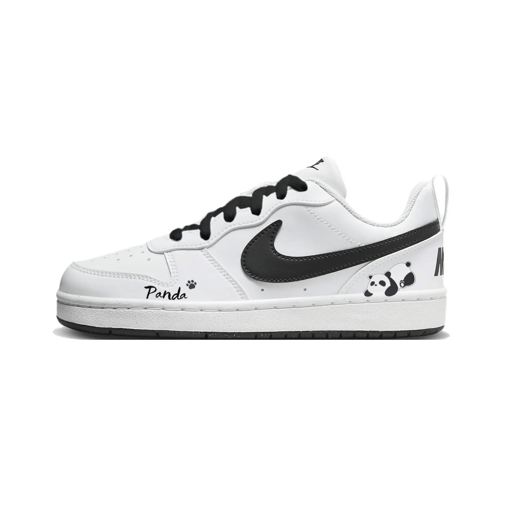 

Детские скейтерские кроссовки Court Borough для младших школьников Nike, черный/белый