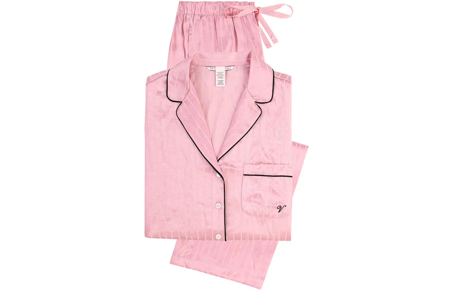 Пижамный комплект женский Victoria's Secret, Pink Black Frame