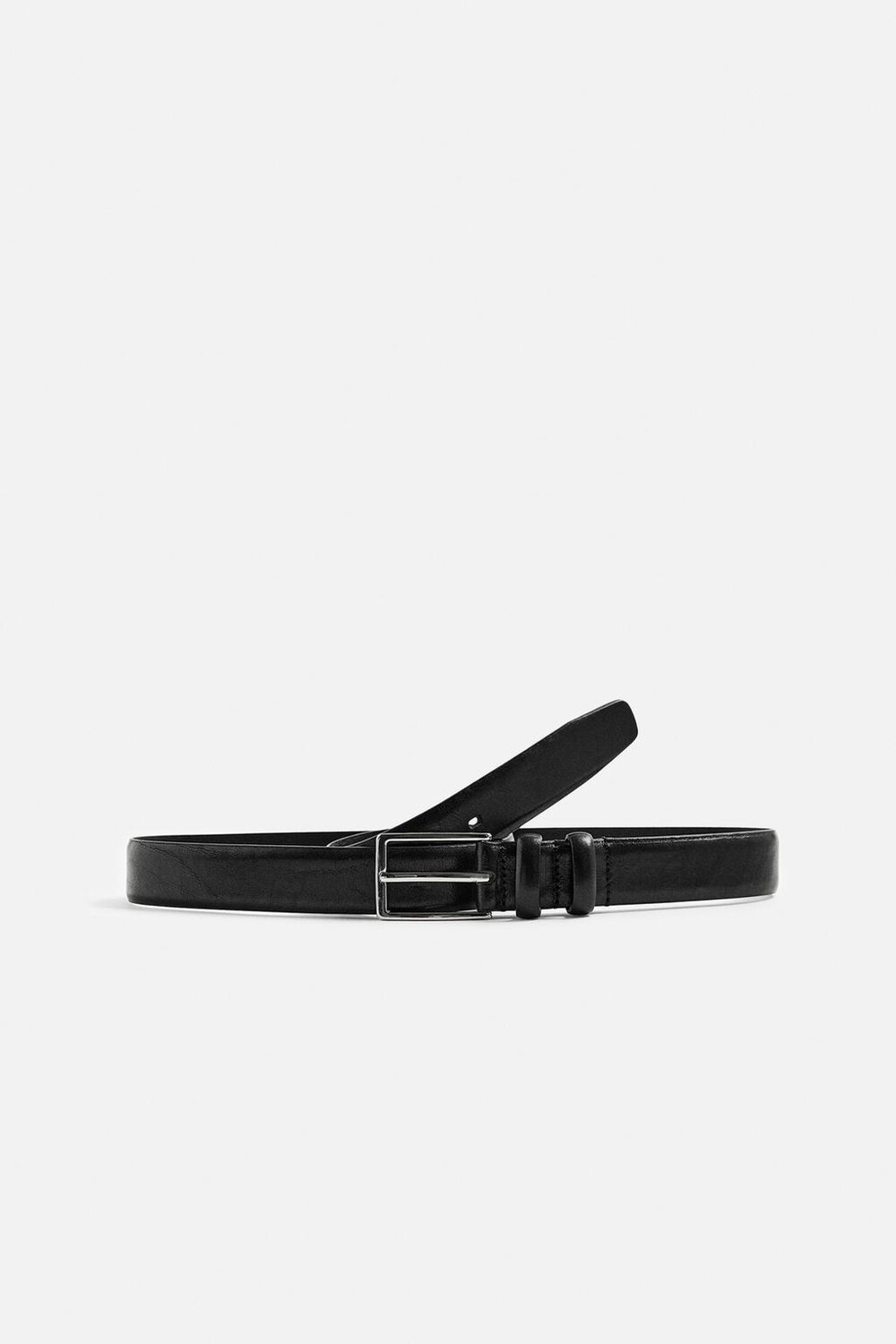 

Умный кожаный ремень ZARA, черный