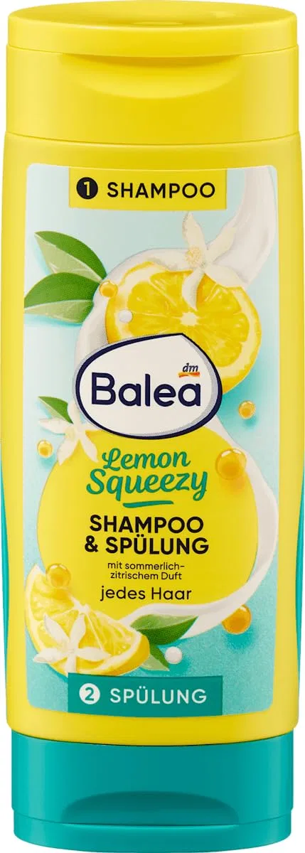 Набор для ухода за волосами Balea Lemon Squeezy: шампунь и кондиционер 100 мл + спрей-уход 150 мл Balea — фото 2