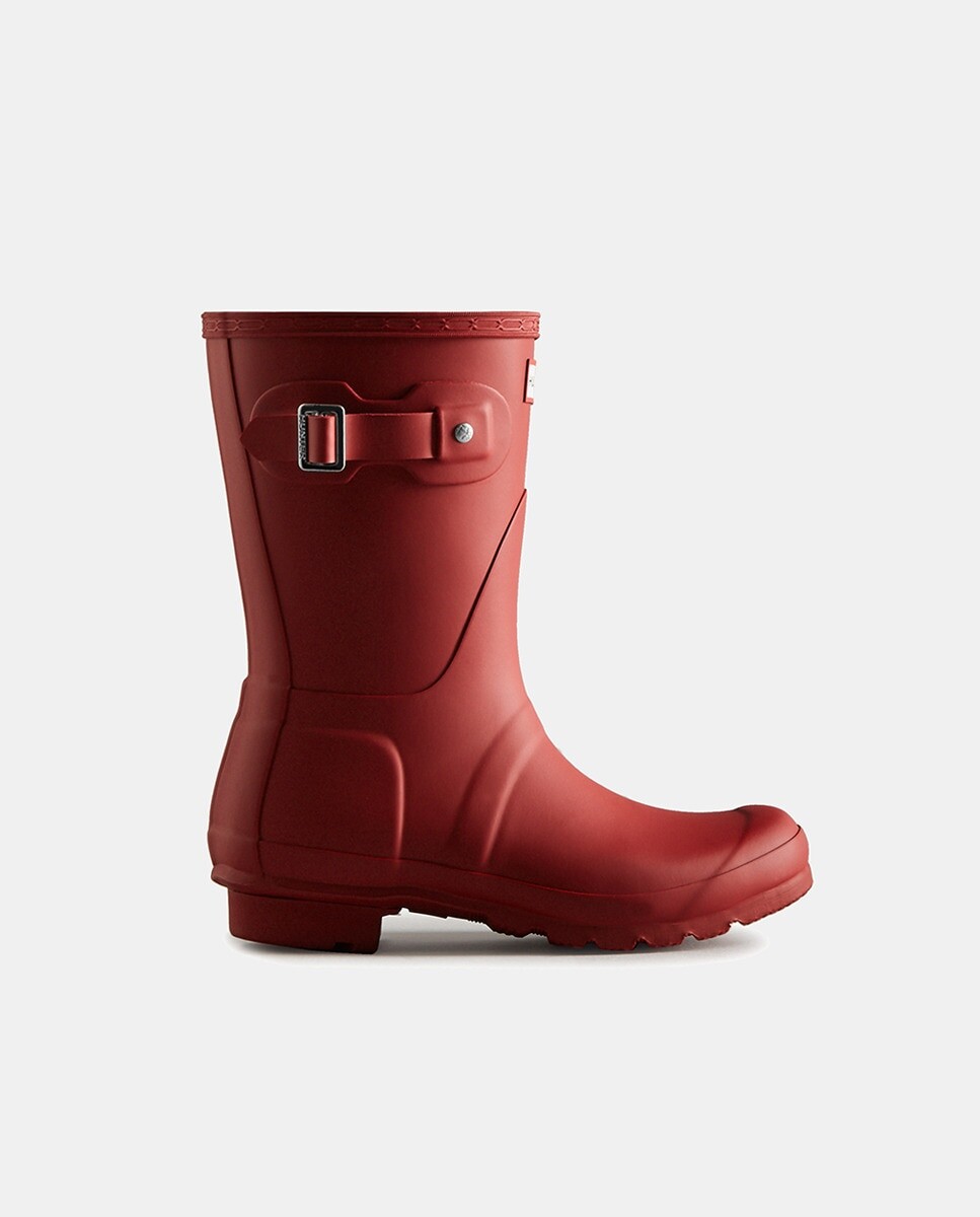 

Женские оригинальные короткие резиновые сапоги Hunter, красный
