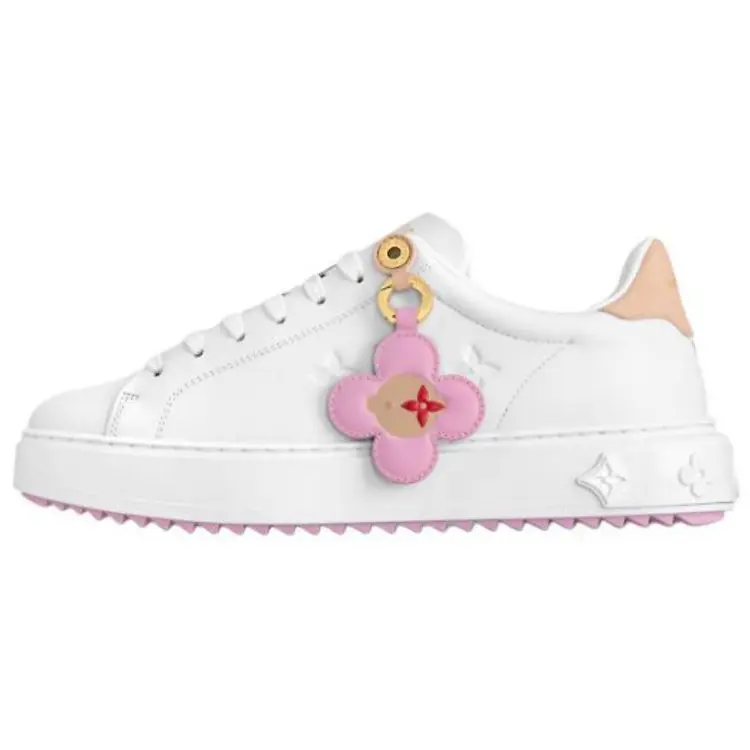 LOUIS VUITTON Кроссовки для скейтбординга Time Out Low Top, женские, белые