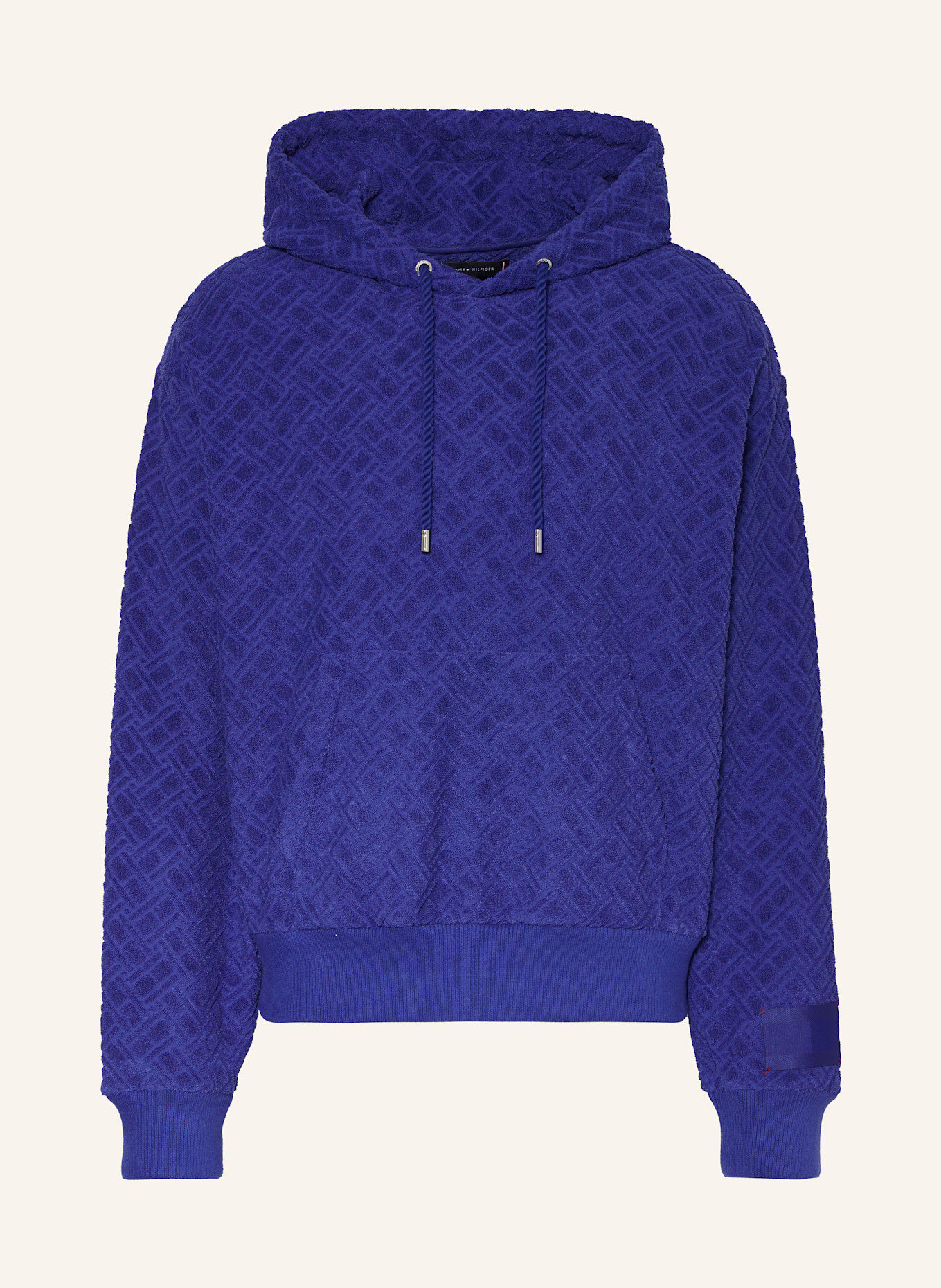 

Жаккардовая толстовка с капюшоном Tommy Hilfiger, синий