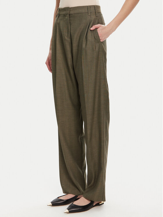 

Брюки из ткани loose fit Hull 2523136161 Marella, хаки