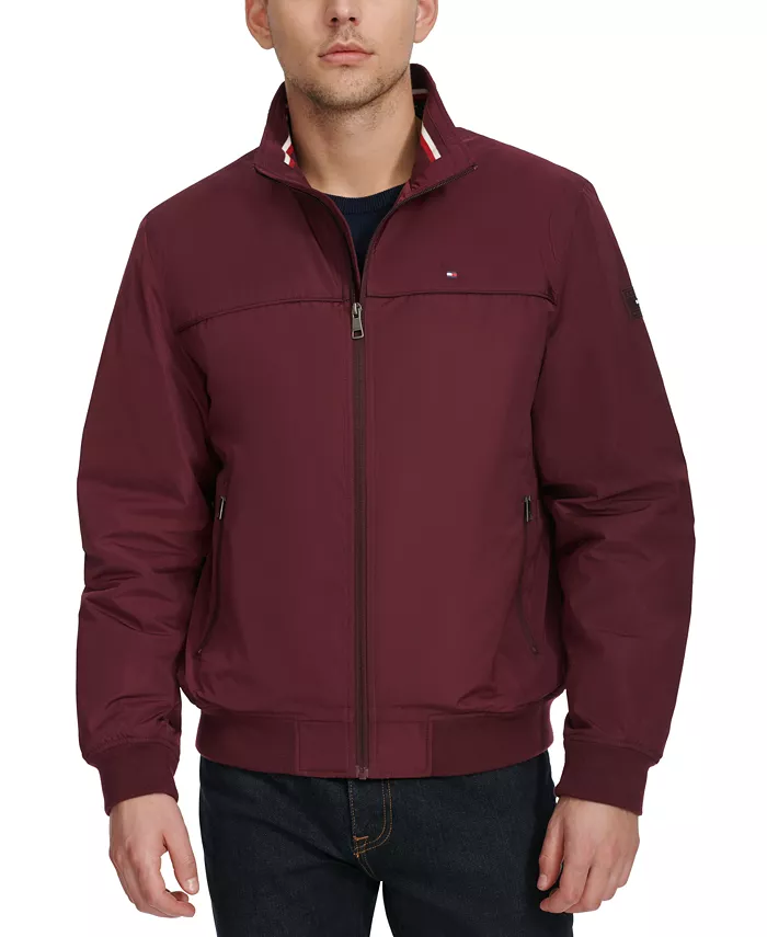 

Мужская бомбер для гольфа Tommy Hilfiger, фиолетовый