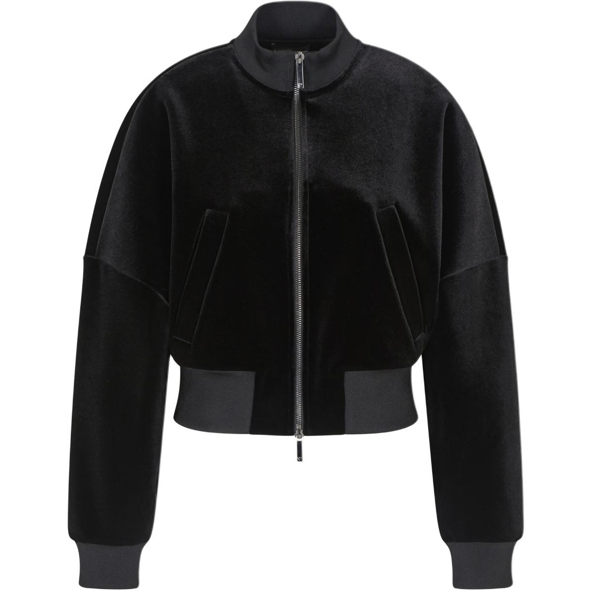 

Бомбер на молнии Emporio Armani, темный серый