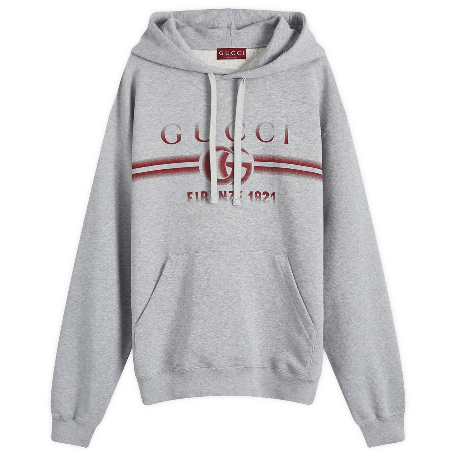 

Худи Gucci Interlocking Logo Hoodie, цвет Grey Melange