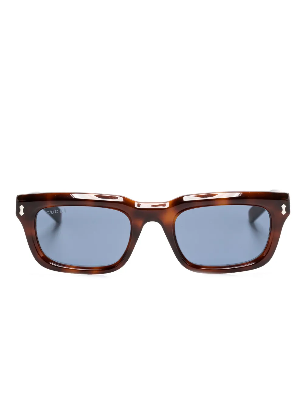 

Солнцезащитные очки в прямоугольной оправе Gucci Eyewear, коричневый