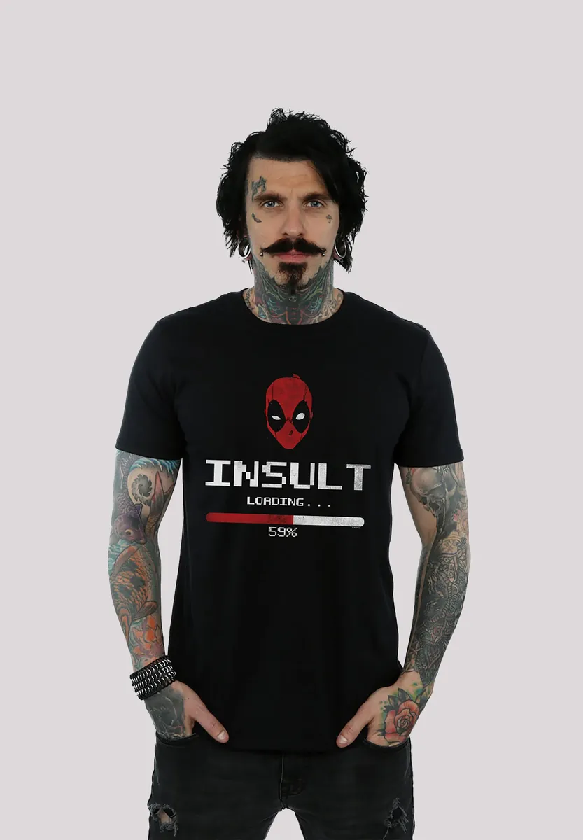 

Футболка F4NT4STIC "Marvel Deadpool Insult Loading", принт, черный