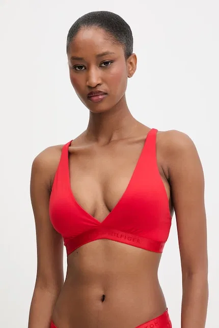 Бюстгальтер треугольный из модала Tommy Hilfiger, красный