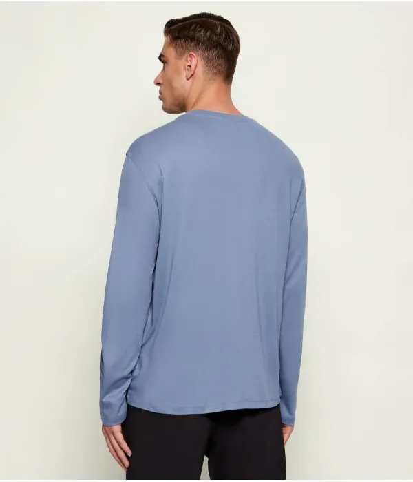 Лонгслив regular fit Calvin Klein, синий — фото 3