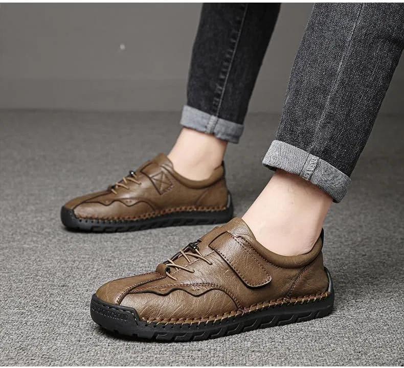 Мокасины из натуральной кожи на толстой подошве, Khaki Cibenf — фото 3