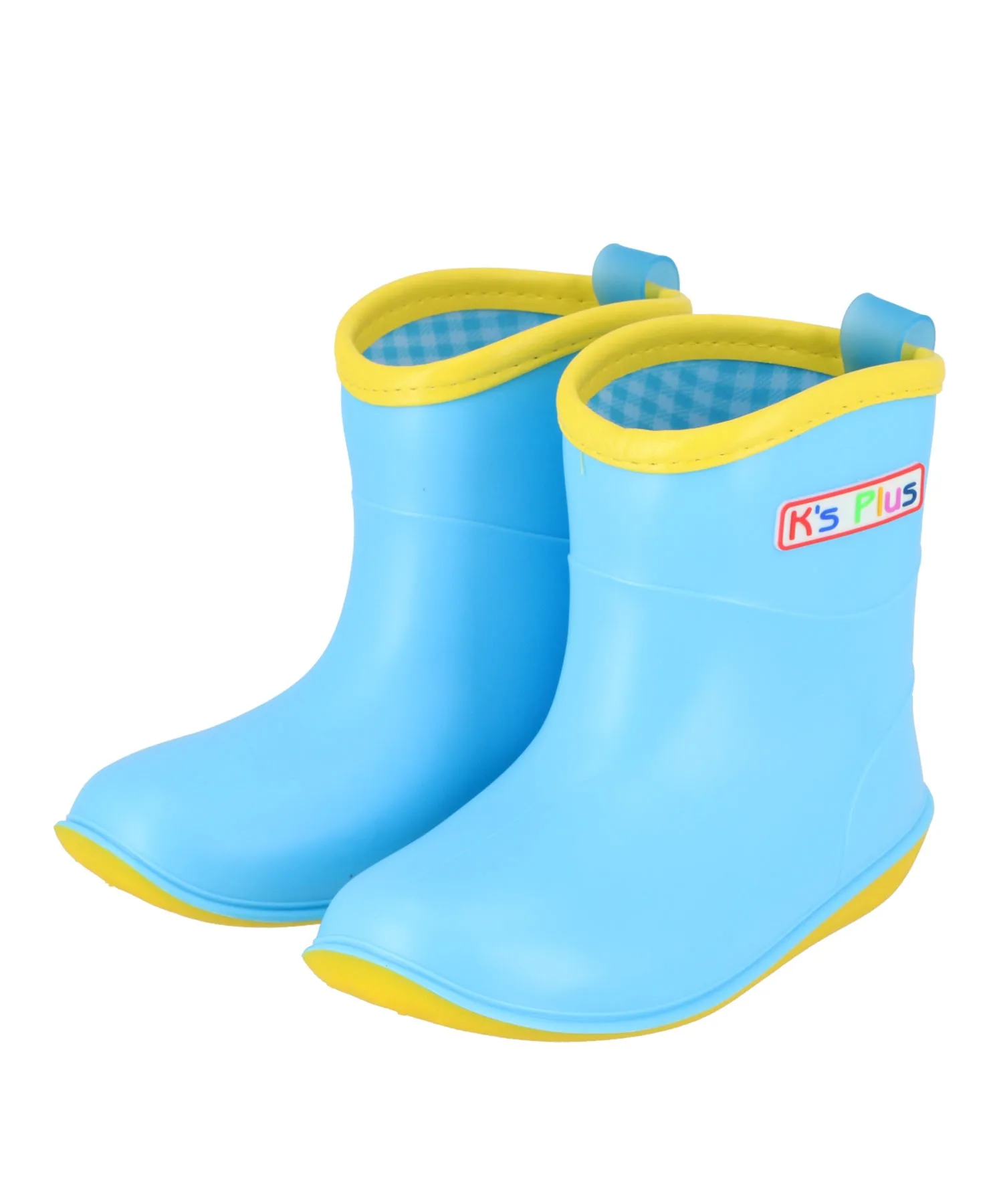 Детские резиновые сапоги Ks Plus с логотипом BACKYARD FAMILY жёлтые — фото 3