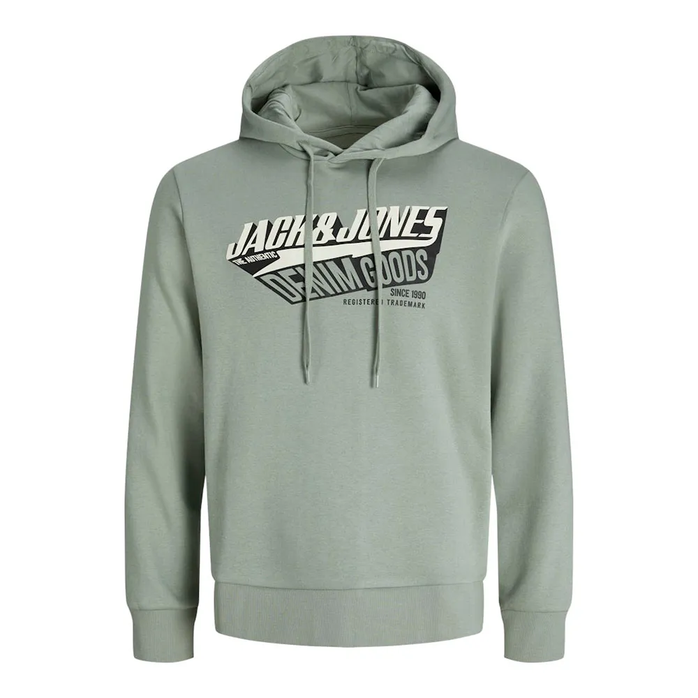 

Худи Jack & Jones Logo 2 Col Plus, зеленый