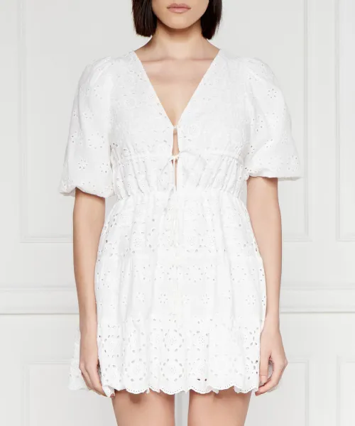 

Кружевное платье Delia Pepe Jeans London, белый
