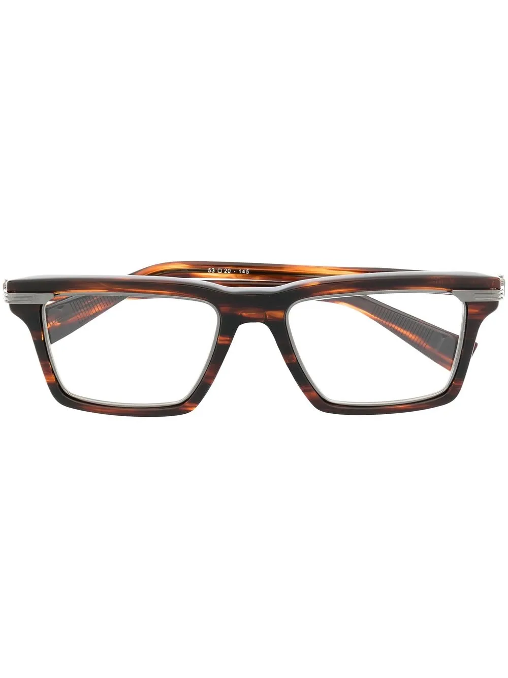 

Очки в квадратной оправе Balmain Eyewear, коричневый