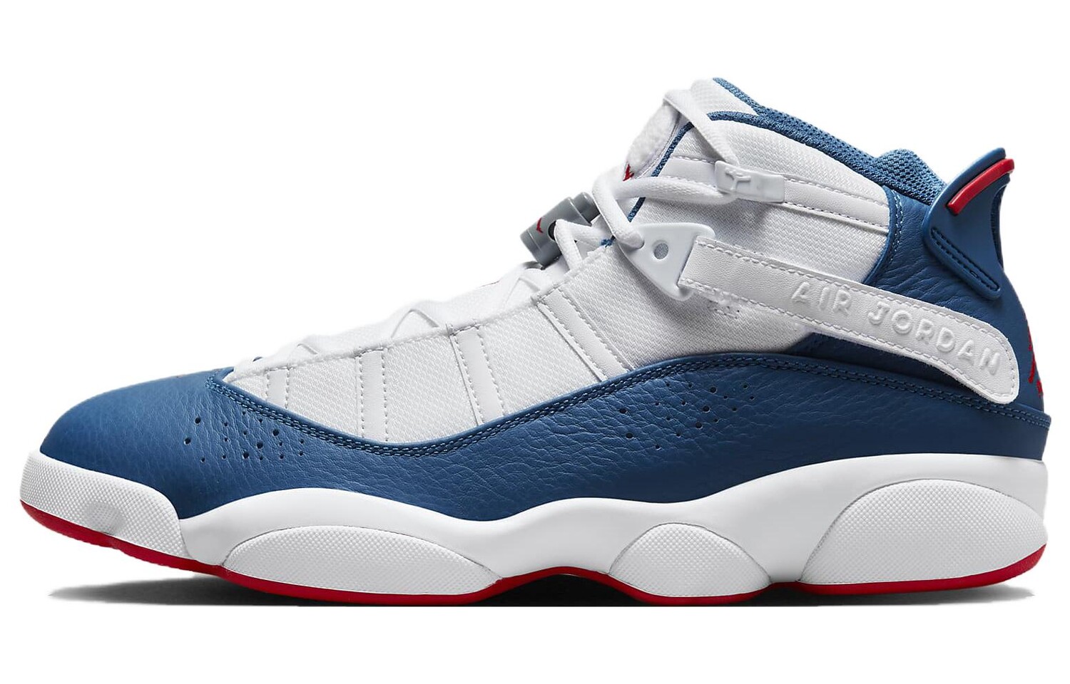 

Кроссовки Jordan Air Jordan 6 Rings Vintage Basketball, белый/синий, Серый;синий, Кроссовки Jordan Air Jordan 6 Rings Vintage Basketball, белый/синий