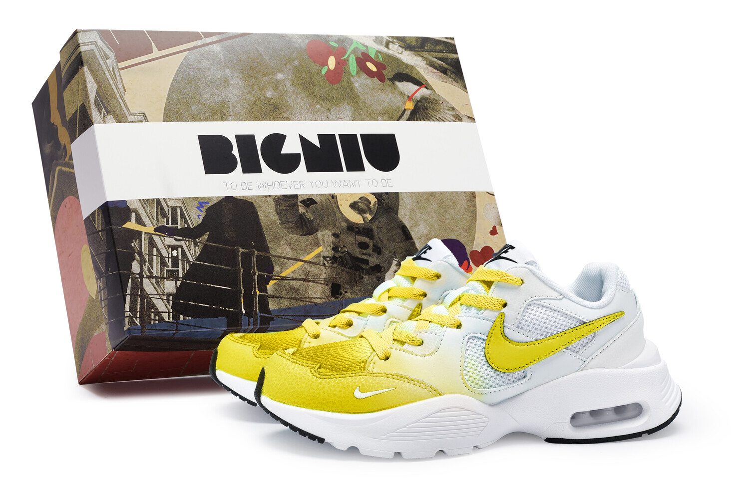 

Кроссовки Air Max Fusion женские с низким верхом, желтые Nike
