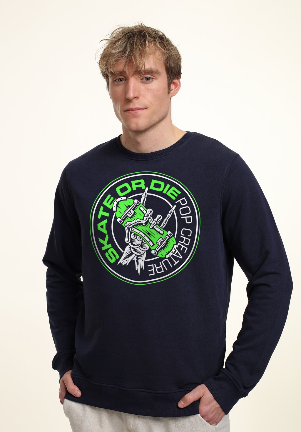 

Толстовка POP CREATURE SKATE OR DIE Henry Tiger, темно-синий