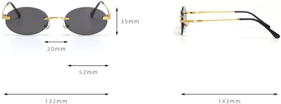 

Солнцезащитные очки овальной оправы для женщин, винтажные стильные зеркальные очки для мужчин и женщин, солнцезащитные очки с защитой от УФ-излучения UV400 VFDHN, C3
