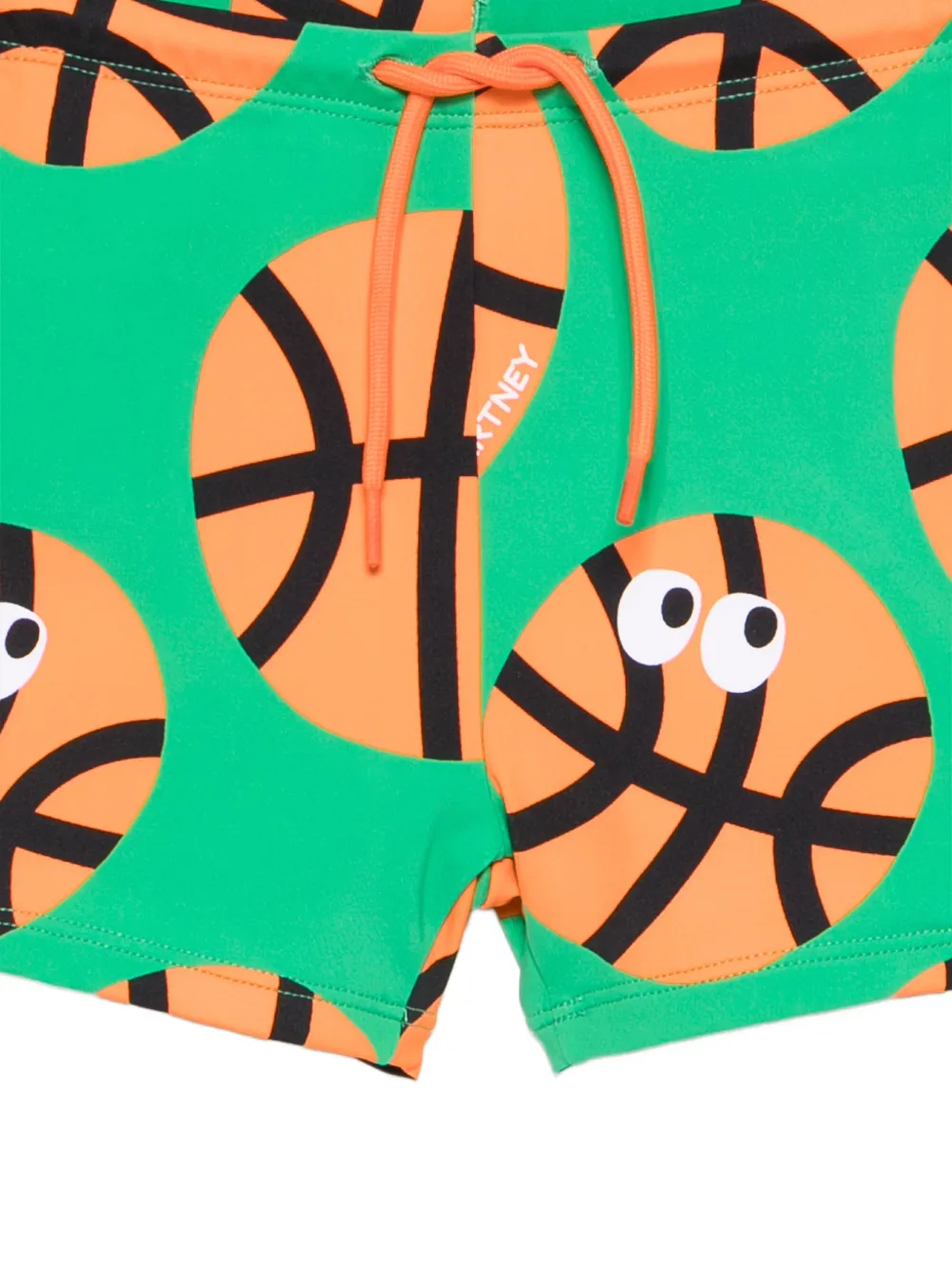 Плавки-шорты на завязках Stella Mccartney Kids, зеленый — фото 2