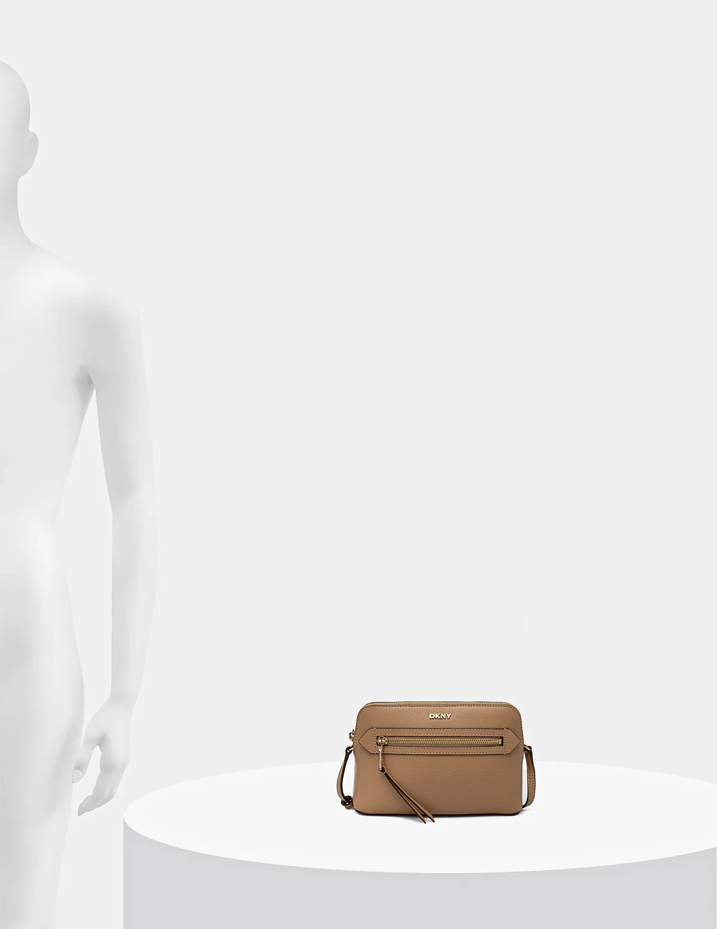 

Кожаная сумочка Dkny, бежевый
