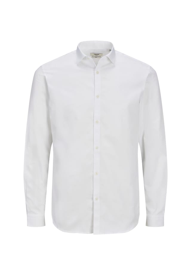 

Рубашка Cardiff slimfit с длинными рукавами из хлопка Jack & Jones, белый