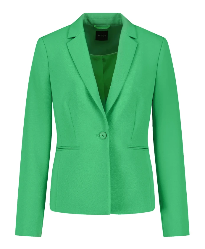 

Приталенный блейзер с эластичными вставками для комфорта. Taifun, зеленый