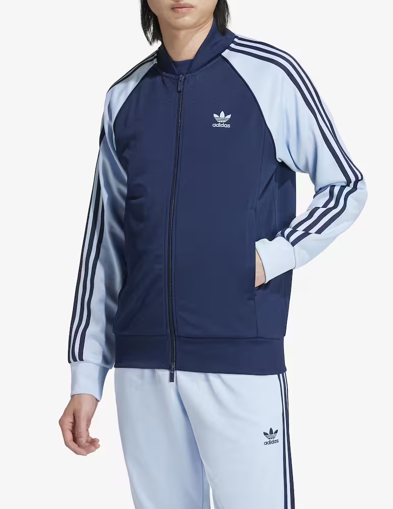 

Толстовка на молнии Adidas Originals, синий
