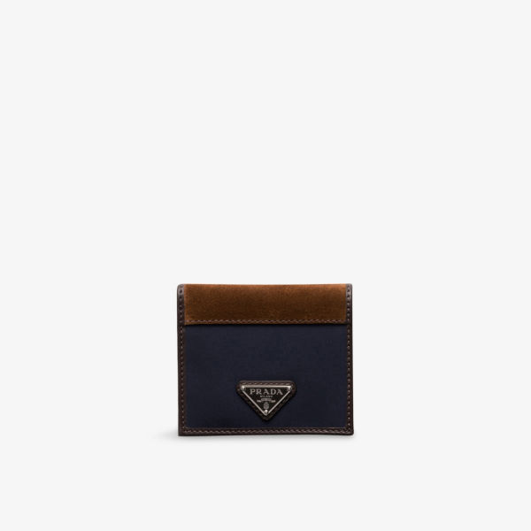 

Кошелёк из переработанного нейлона и кожи Prada, синий