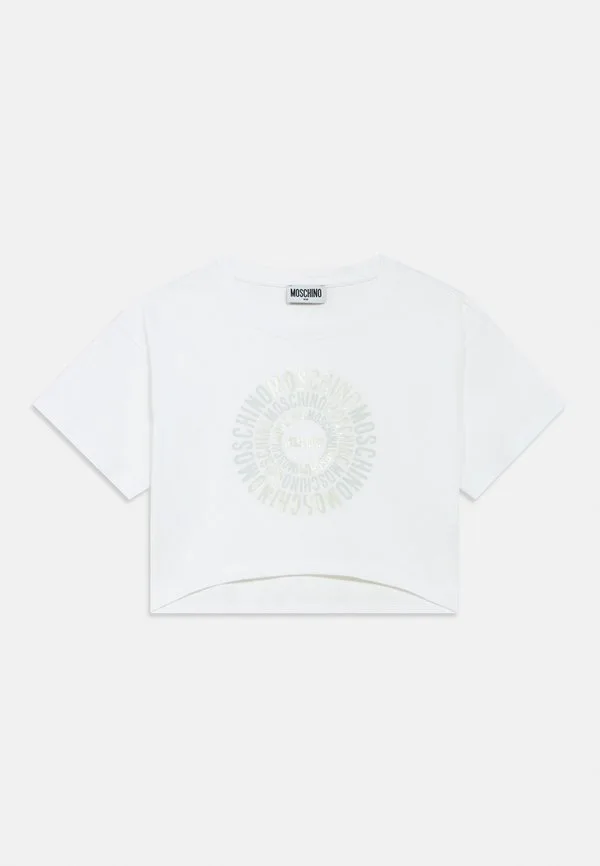 Футболка с принтом Moschino, Bianco Ottico