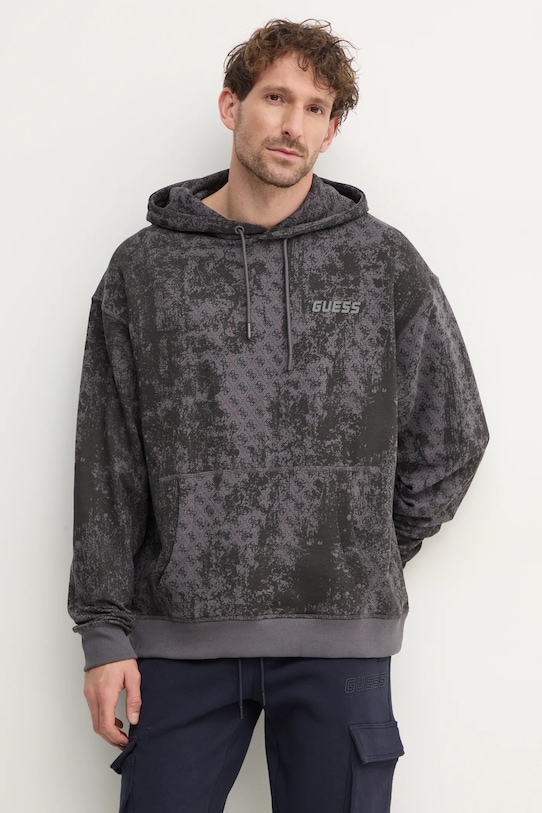 

Хлопковая толстовка GOTAM Guess, серый