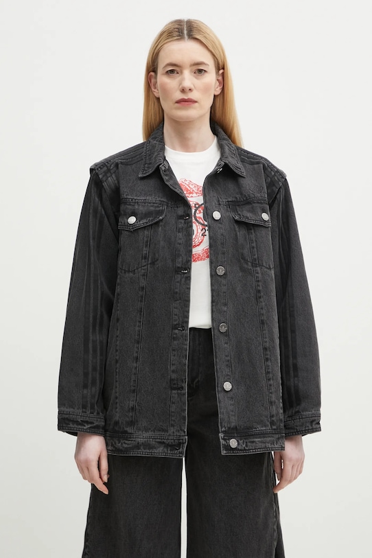 

Джинсовая хлопковая рубашка DENIM SHIRT JKT Adidas Originals, черный