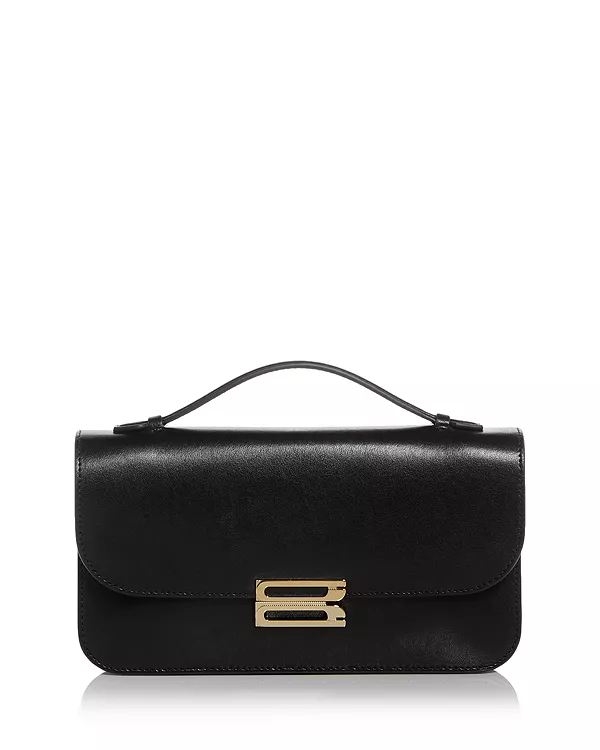 

Кожаная сумка через плечо Dorian Pochette Victoria Beckham, черный