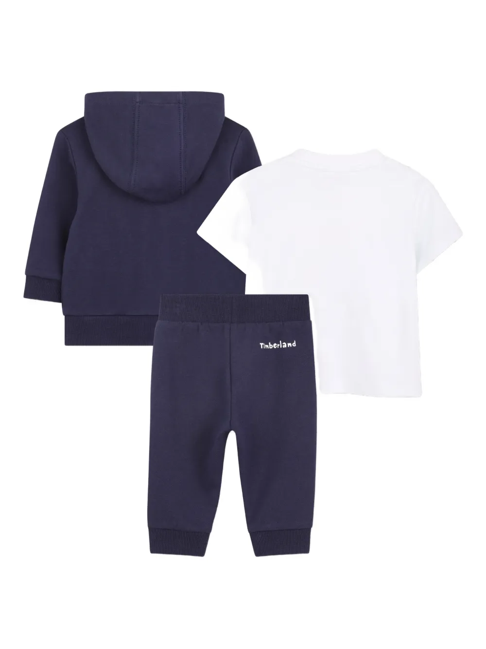 Худи с графическим принтом и спортивные штаны Timberland Kids, синий — фото 2
