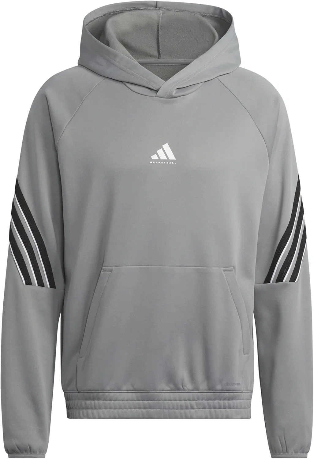 Толстовка Adidas Men's Select Foundation Fleece Basketball, серый/черный