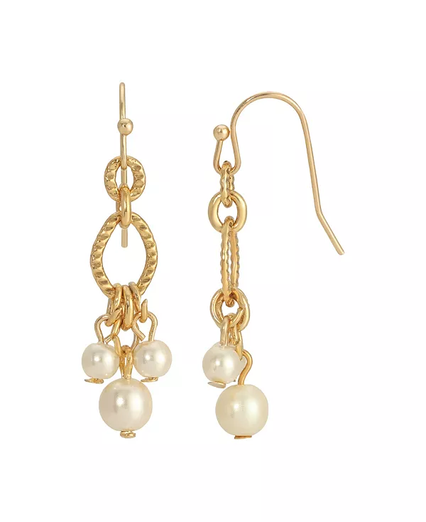 

Серьги-Капли с искусственным жемчугом 2028, white